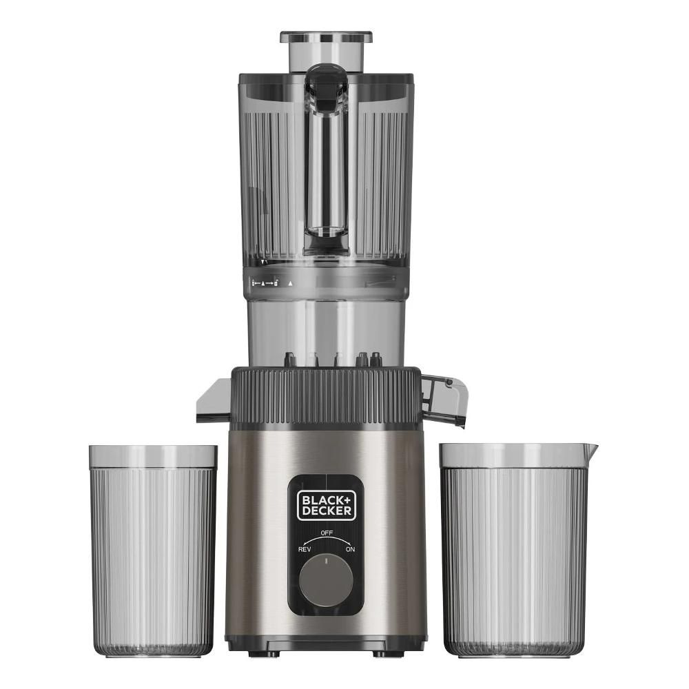 Sporo sokovnik za svježe i nutritivno bogate sokove s cold press tehnologijom i jednostavnim čišćenjem. Snažni kućanski aparati za svaki dom samo na adriaprofix.si Black&Decker BXJE4800E slika 1