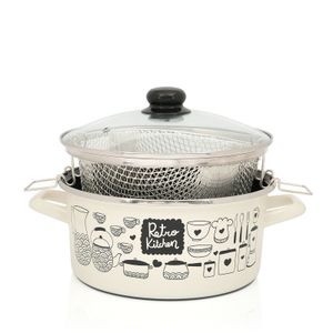 Friteza Retro kitchen sa staklenim poklopcem 24/4.4 l