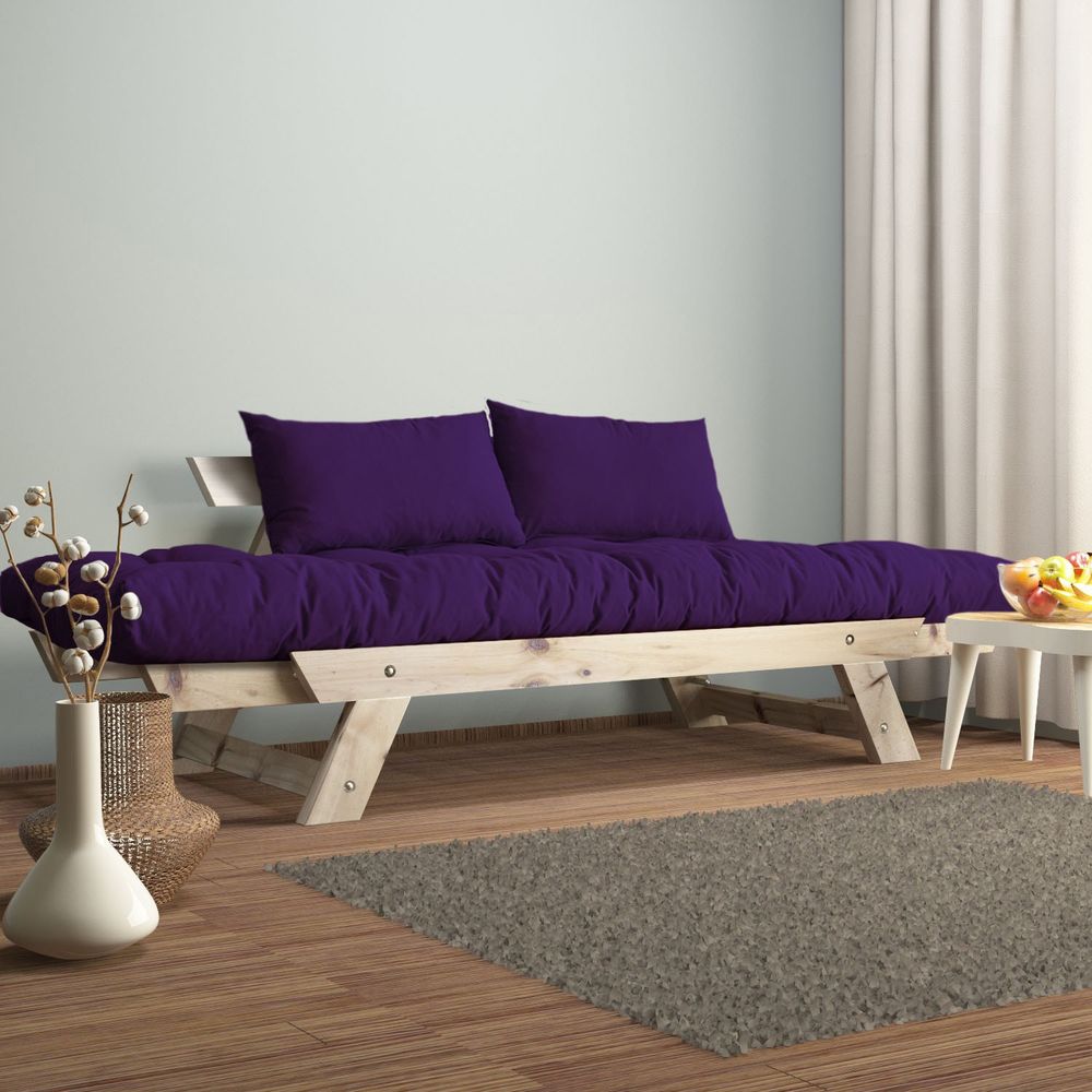 Dvosjed sofa CPT8124-210 - boje: Prirodna, Ljubičasti vrt slika 3