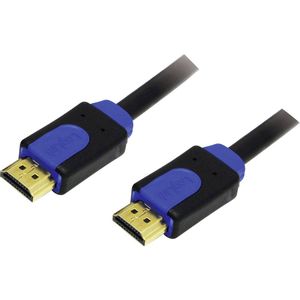 LogiLink HDMI priključni kabel HDMI A utikač, HDMI A utikač 1.00 m crna CHB1101  HDMI kabel