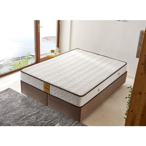 Woody Fashion Madrac, Bijela boja Smeđa, Visco Exclusive 150x200 cm Double Size Memory Foam Luxury Soft Mattress slika 2