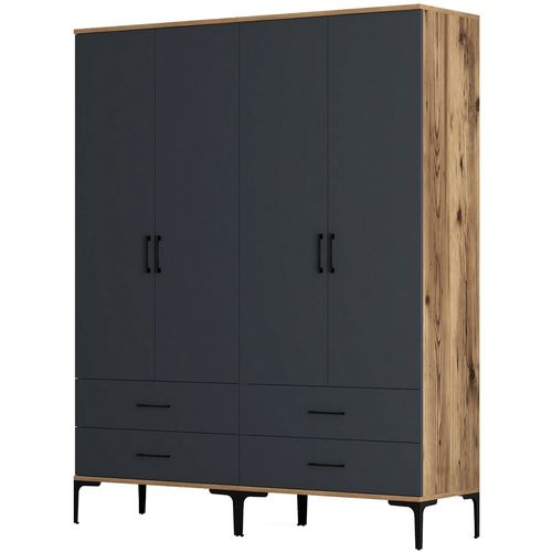 Kumsal TT - Walnut, Anthracite Walnut
Anthracite Wardrobe slika 5