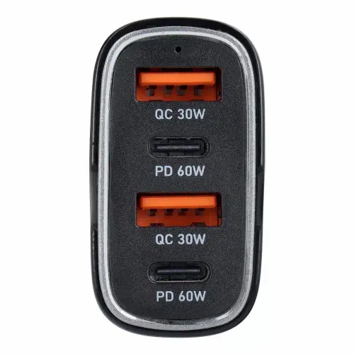 Auto punjač 2x USB QC 3.0 + 2x Type C PD CC53-2A2C (ukupno 120W) slika 2