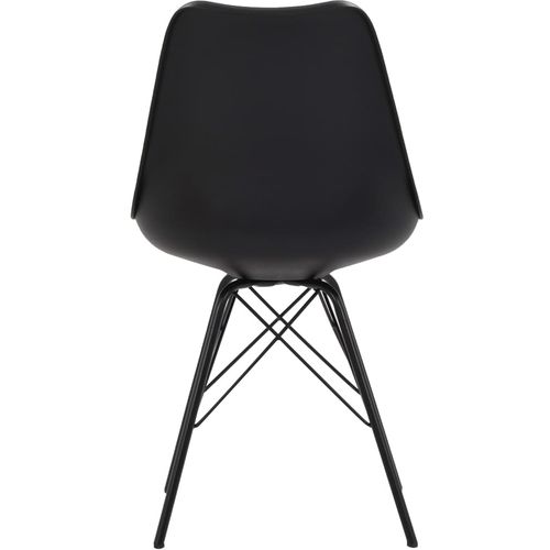 Blagovaonske stolice od umjetne kože 6 kom crne slika 50