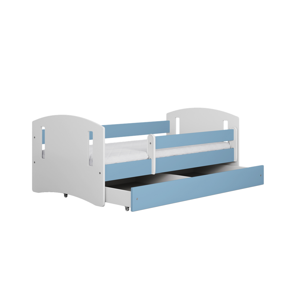 Drveni dječji krevet Classic 2 sa ladicom - 160x80cm - Plavi slika 5