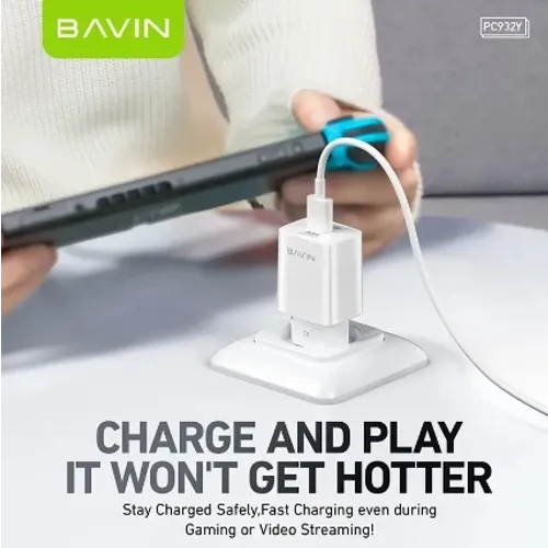 Bavin punjač 20W USB-A + kabl Lightning bela slika 6