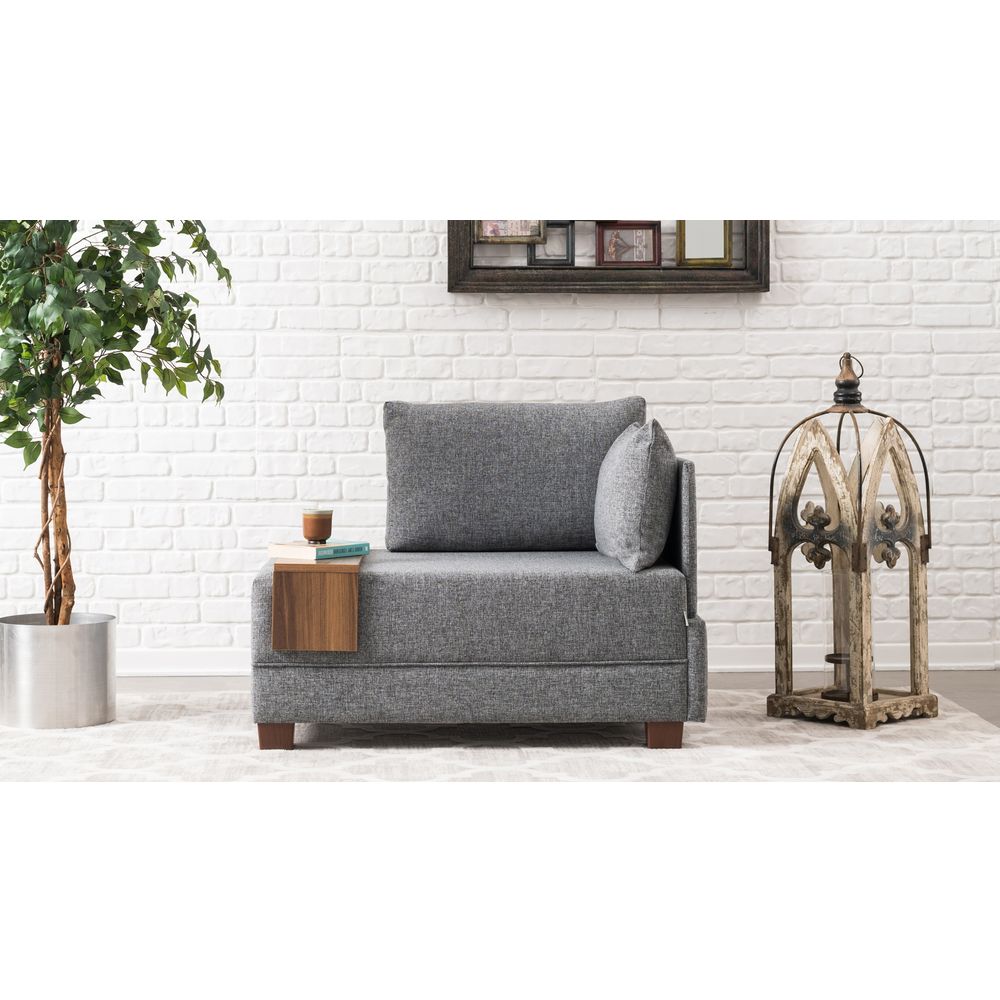 Fotelja Fly Armchair Right - Siva, Jednosjed slika 2