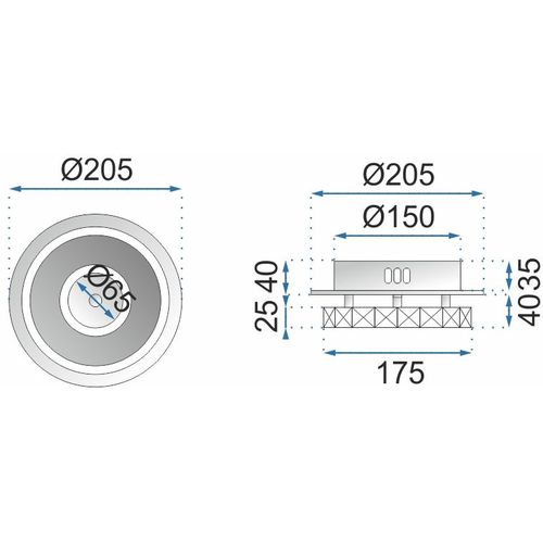 Stropna svjetiljka Kristalna Glamur 8W APP407-C APP408-C slika 7