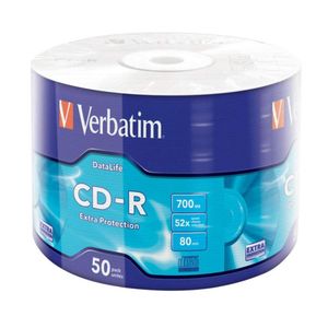 CD-R Verbatim #43787 700MB 52x ww50 Extra Protection