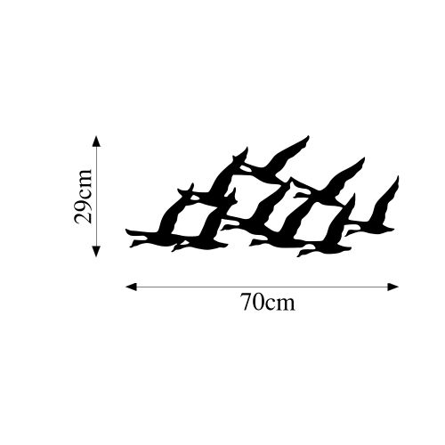 Wallity Metalna zidna dekoracija, Migrant Birds slika 5