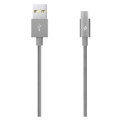 Ttec Kabel - Micro USB to USB (1,20m) - Grey - Alumi Cable slika 1