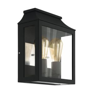 Eglo Soncino Vanjska Zidna Lampa, E27, Aluminij Gus/crna