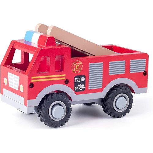 Velika vatrogasna postaja s kamionima - crvena slika 4