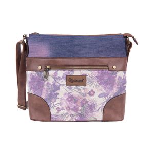 TORBA NA RAME PULSE JEANS FLORAL 121349