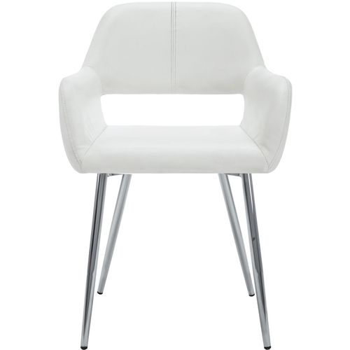 Blagovaonske stolice od umjetne kože 6 kom bijele slika 39
