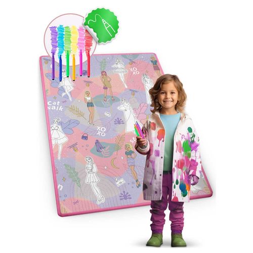 Ricokids model Fashion XXL podloga za bojanje + flomasteri GRATIS 120 x 90 x 0,3 cm slika 6