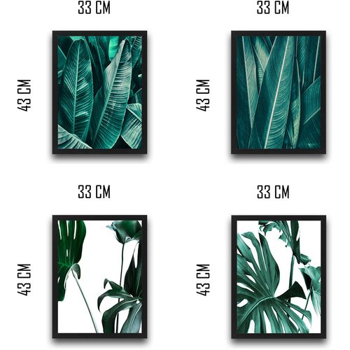 Wallity Uokvirena slika (4 komada), Leaf Set slika 3