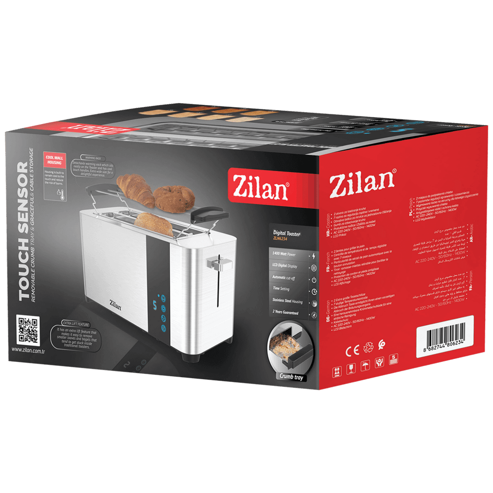 Zilan Toster, 2 šnite kruha, 7 nivoa grijanja, 1400 W - ZLN6234 slika 4