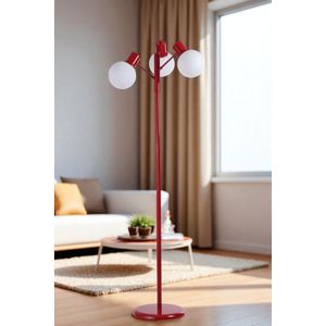 Opviq Podna lampa 265, bijela, crvena