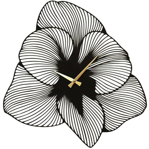 Wallity Sat metalni zidni dekorativni, Azalea Metal Wall Clock - APS039 70 - Black slika 7