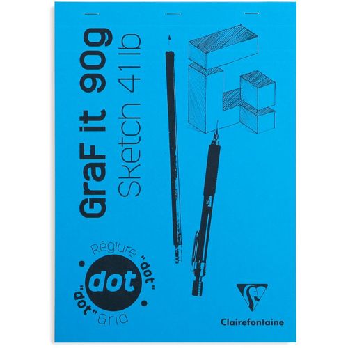 Clairefontaine blok Graf it za suhu tehniku A4 90gr, mix boja, dotpad (točkice) slika 3