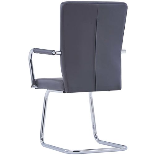 Konzolne blagovaonske stolice od umjetne kože 6 kom sive slika 26