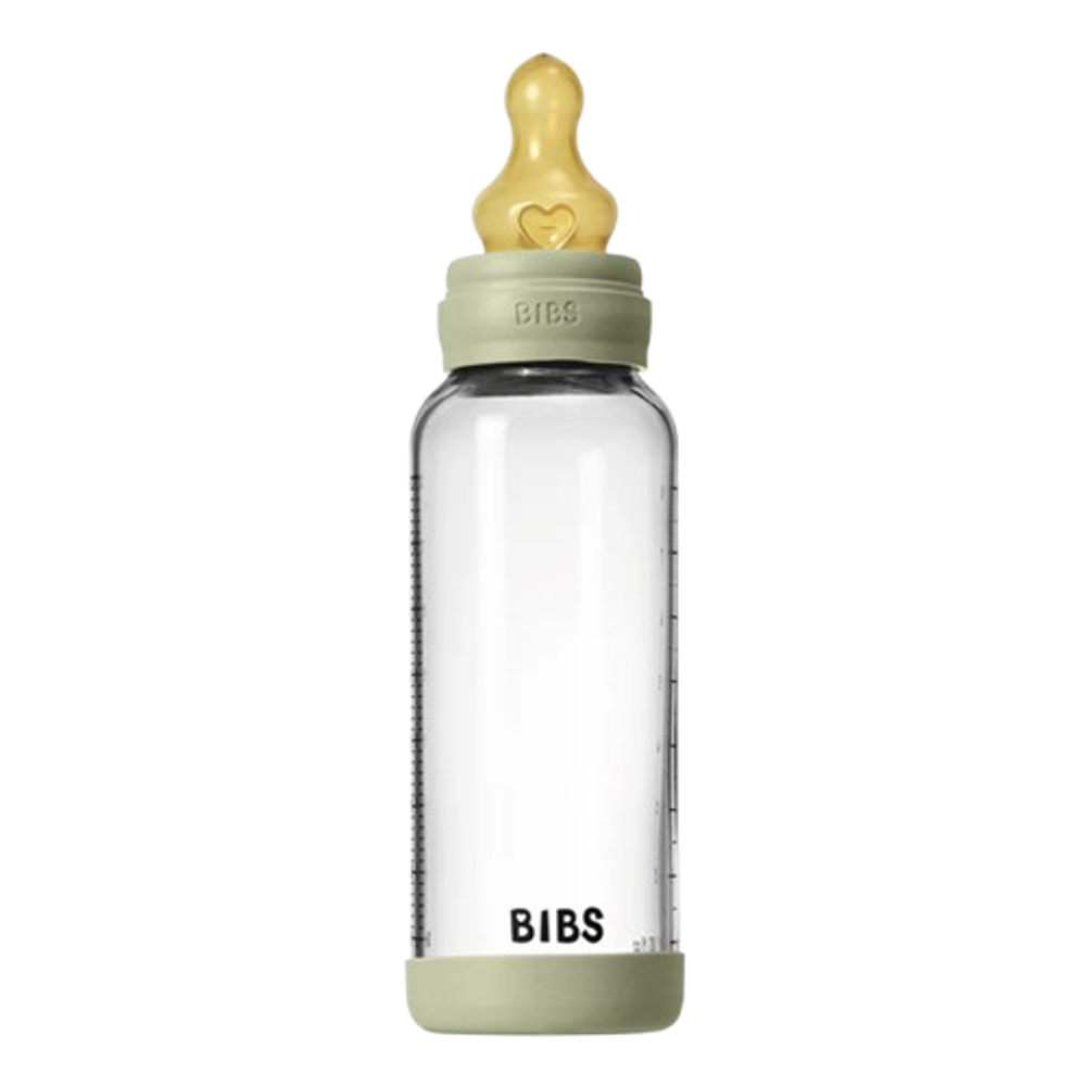 Bibs Staklena flašica za bebe Latex 240ml, Medium Sage slika 1