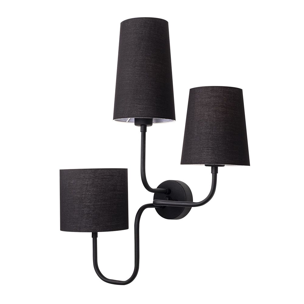Çatal - Crna Zidna Lampa 3571 slika 2