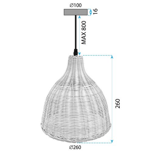 Viseća stropna svjetiljka Natural APP1645-1CP slika 9