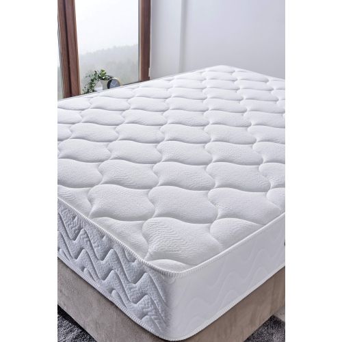 Woody Fashion Madrac, Bijela boja, Relax 90x190 cm Single Size Luxury Middle Firm Mattress slika 2