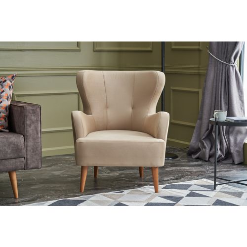 Karina - Cream Cream Wing Chair slika 2