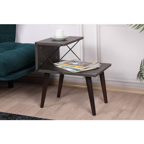 Cross - Dark Brown Dark Brown Nightstand slika 2