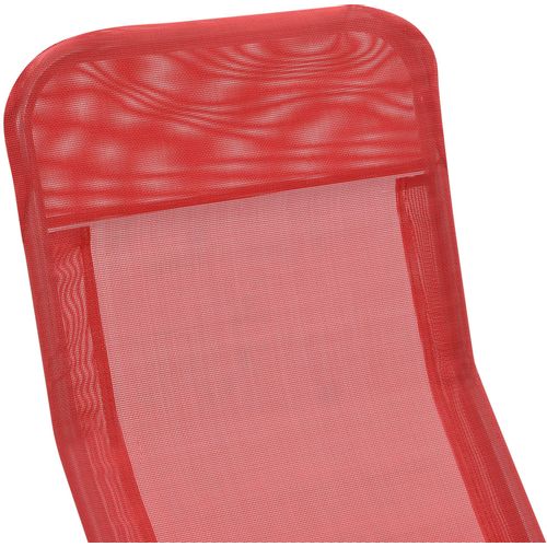 Sklopive ležaljke za sunčanje od tekstilena 2 kom crvene slika 22