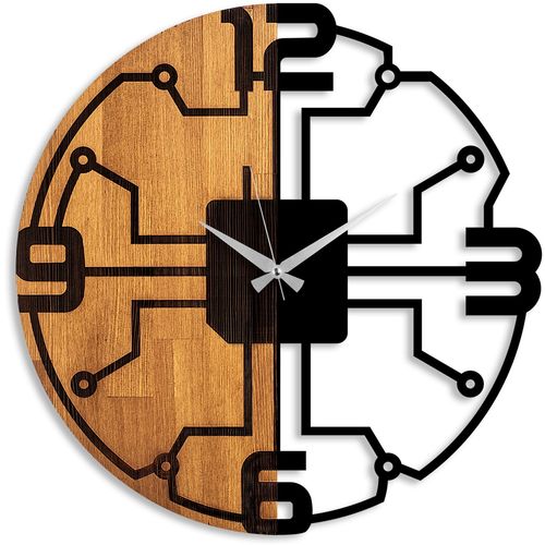 Wallity Ukrasni drveni zidni sat, Wooden Clock - 61 slika 5