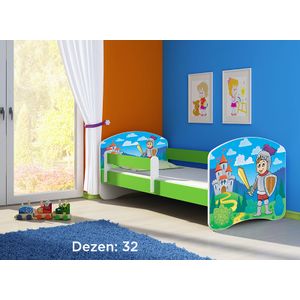 Deciji krevet ACMA II 180x80 + dusek 6 cm GREEN32