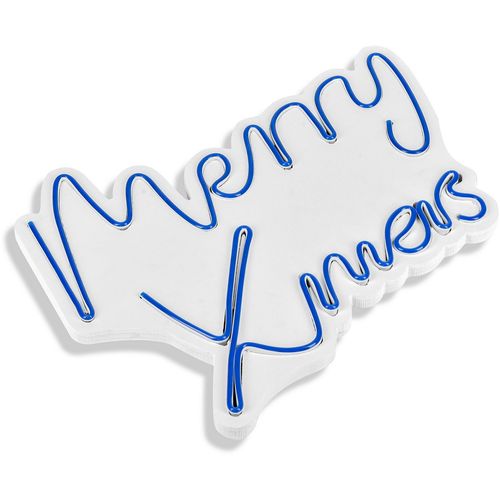 Wallity Ukrasna plastična LED rasvjeta, Merry Christmas - Blue slika 14
