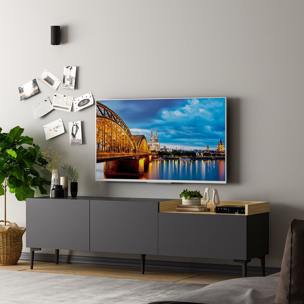 TV Stalak Mia - Antracit slika 3