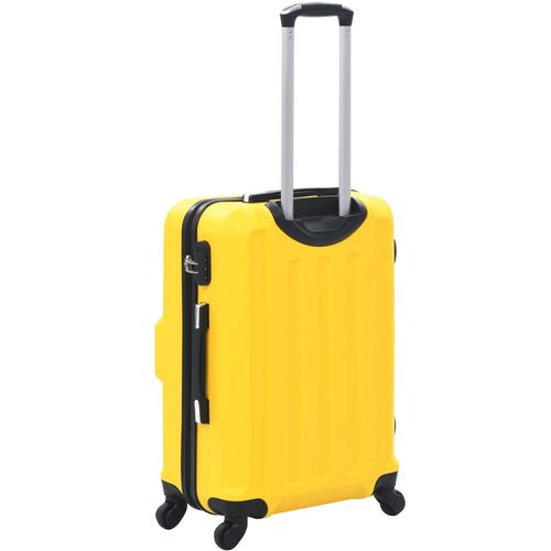 3-dijelni set čvrstih kovčega žuti ABS slika 26