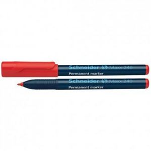 Flomaster Schneider, permanent marker, Maxx 240, 1-2 mm, crveni