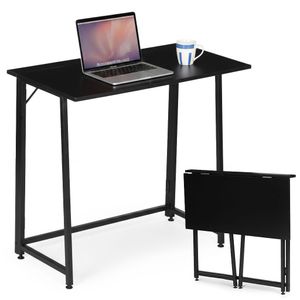ModernHome sklopivi računalni stol 80 × 45 cm za laptop – crni