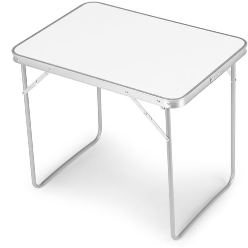 Modernhome sklopivi turistički stol, 80x60 cm, bijeli slika 4