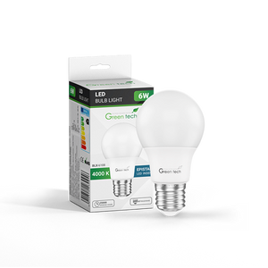 Green Tech LED žarulja6W, 4000K, E27, A60, Flux: 600 lm, IP40, Epistar chip