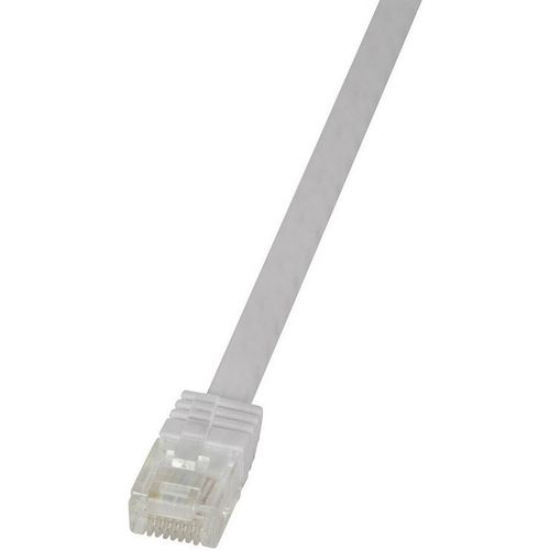 LogiLink CF2051U RJ45 mrežni kabel, Patch kabel cat 6 U/UTP 2.00 m bijela visokofleksibilan 1 St. slika 3