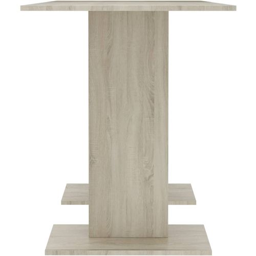 Blagovaonski stol bijeli i boja hrasta 110 x 60 x 75 cm iverica slika 17