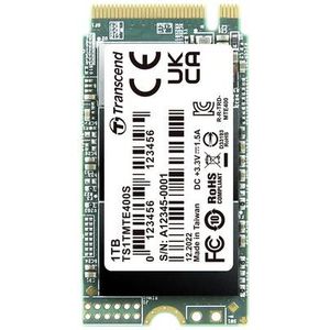 Transcend TS1TMTE400S 1TB, M.2 2242, PCIe Gen3x4, NVMe, 3D TLC, DRAM-less, Single-sided