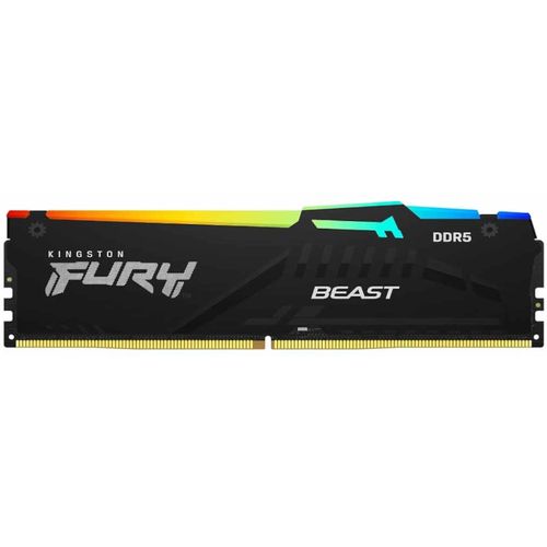 Kingston Memorija 8GB/DIMM/DDR5/5200MHz/CL36/FURY Beast RGB EXPO slika 1