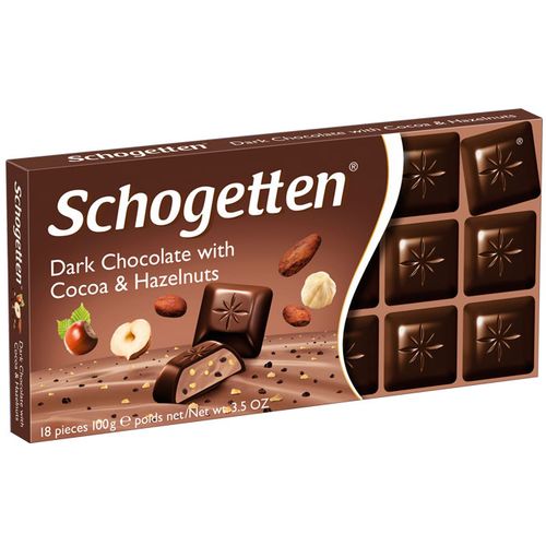 Schogetten čokolada tamna lješnjak 100 g slika 1