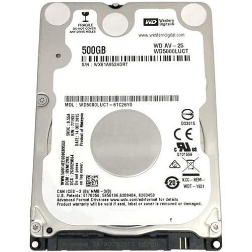 HDD 2.5 ** 500GB WD5000LUCT WD 16MB 5400RPM SATA 7mm slika 2