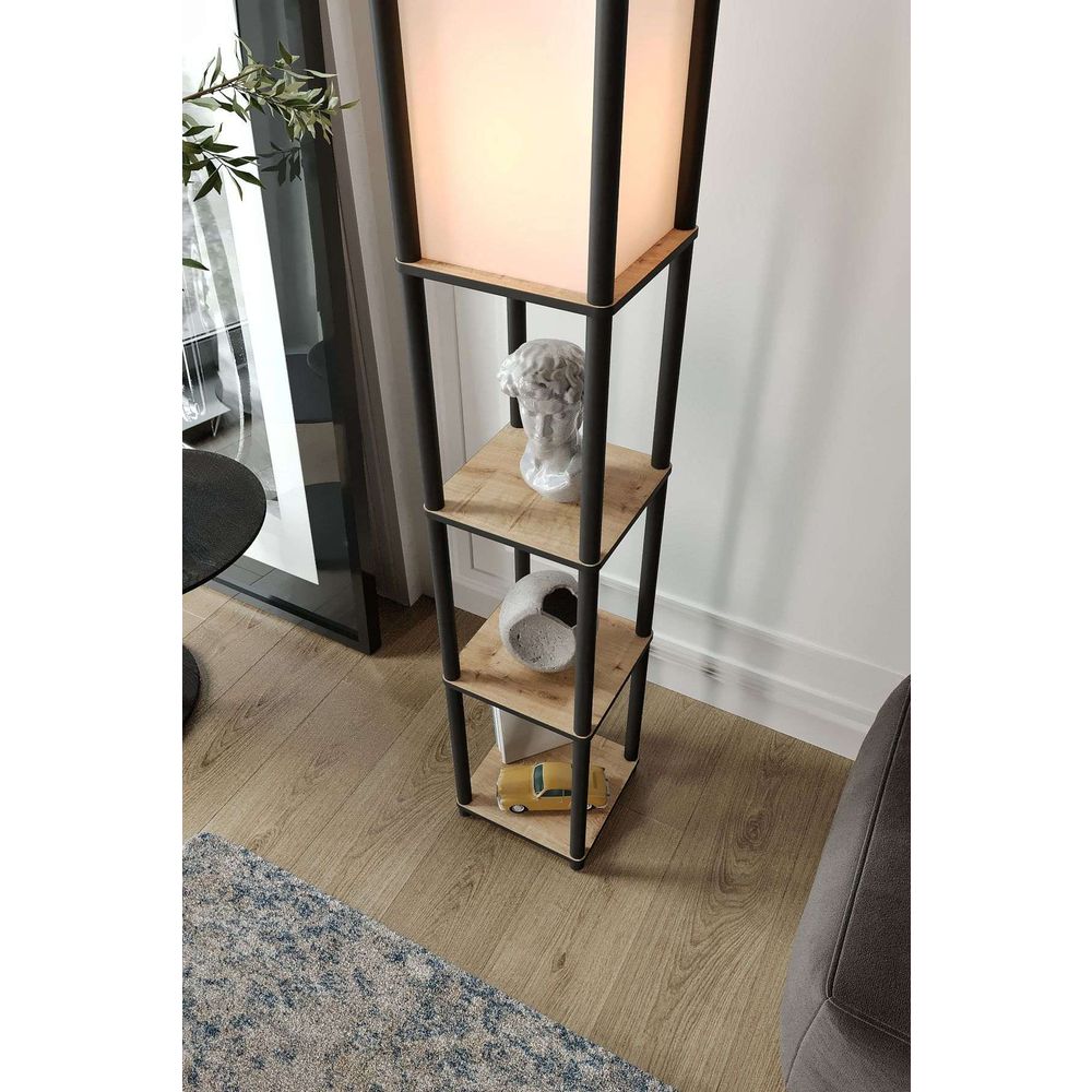 Podna Lampa sa Policama - Oak slika 3
