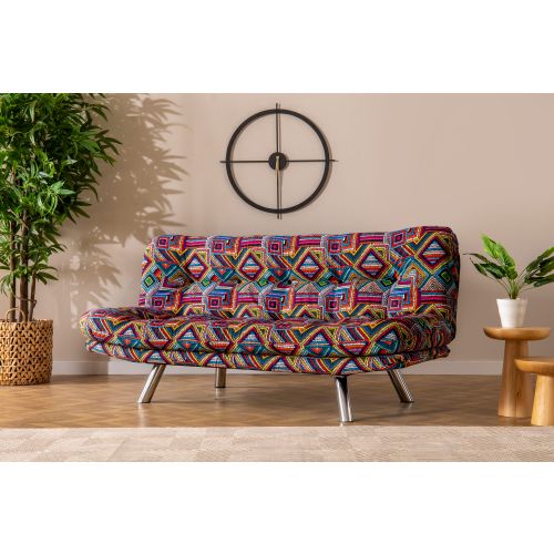 Atelier Del Sofa Misa Small Sofabed - Višenamenski trosed na razvlačenje, Patchwork Multicolor slika 1